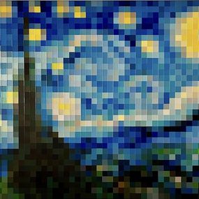 Gemälde, Nuit étoilée, Marie KVK