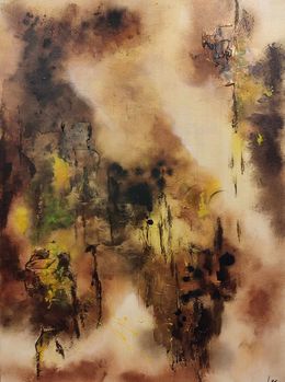 Gemälde, Brume dorée, Julien Abstrait