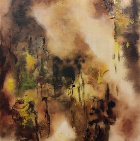 Gemälde, Brume dorée, Julien Abstrait