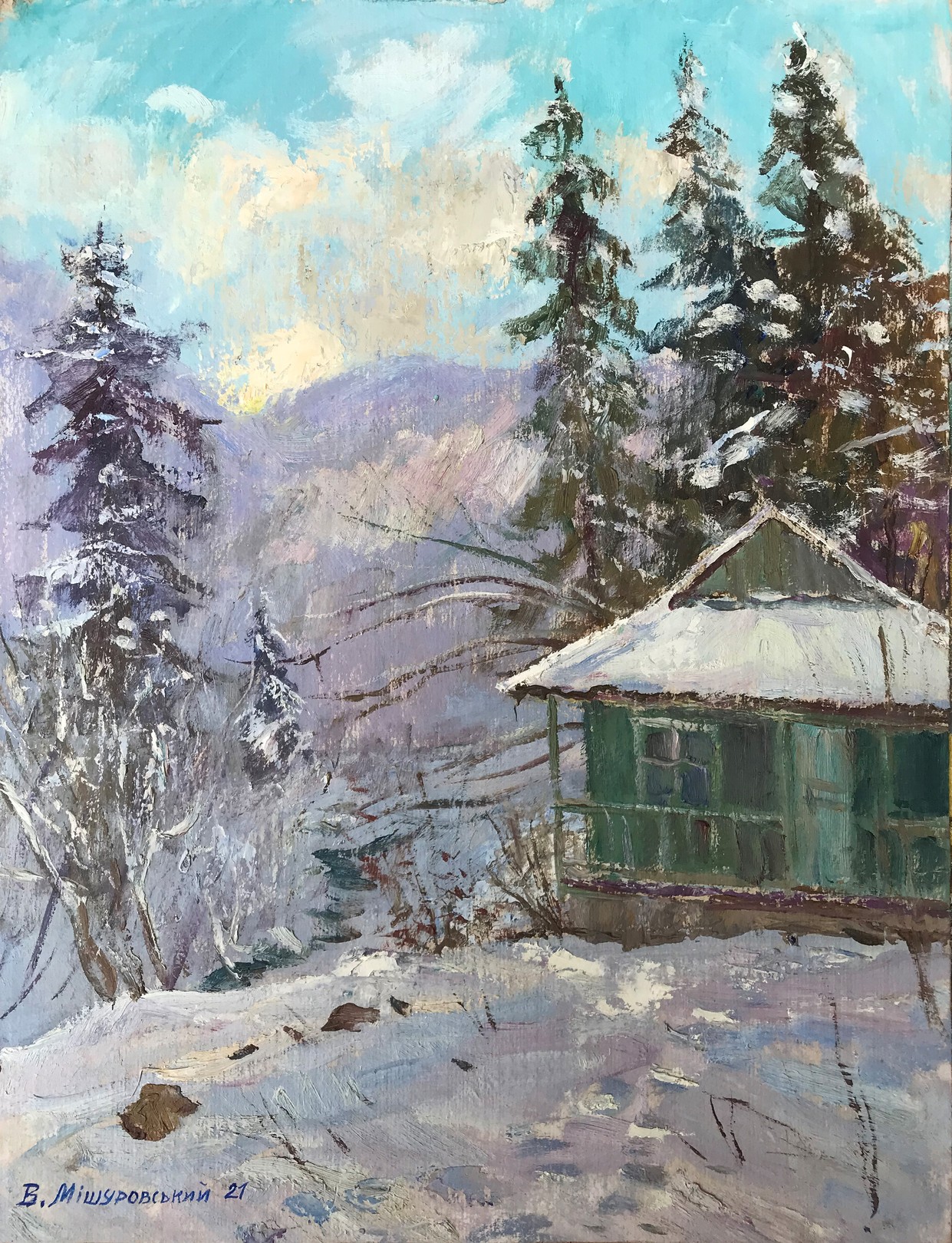 Mishurovsky Victor, Winter in Yaremche Mishurovsky Victor, Winter in Yaremche