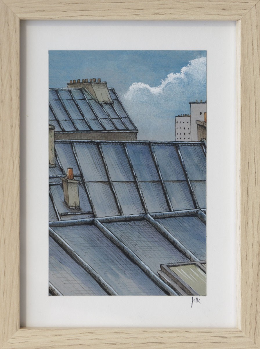Eddy Josse, Toits Velux - paysage figuratif toits urbains Eddy Josse, Toits Velux - paysage figuratif toits urbains