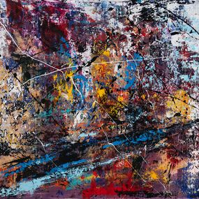 Peinture, Création L081. Contrastes intenses et textures vibrantes, Jean-Jacques Marie
