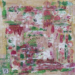 Peinture, Les jours heureux - Série abstraction colorée, Flov'