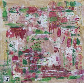 Gemälde, Les jours heureux - Série abstraction colorée, Flov'