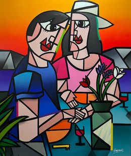Painting, Just two of us, Julien Raynaud
