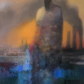Painting, The City and Its Shadow, Guy Ghazanchyan