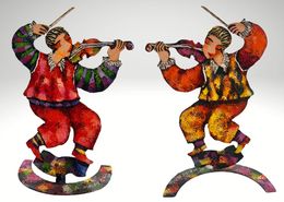 Sculpture, The Violinist (Double-Sided Artwork), Michael Kachan