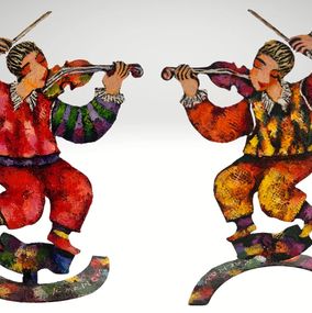 Skulpturen, The Violinist (Double-Sided Artwork), Michael Kachan