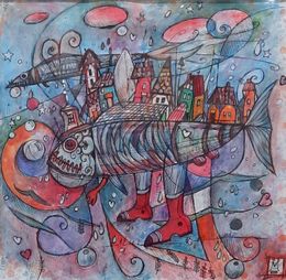 Gemälde, Paysage imaginaire III, Florence Malcombe