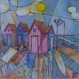 Gemälde, Paysage imaginaire VI, Florence Malcombe