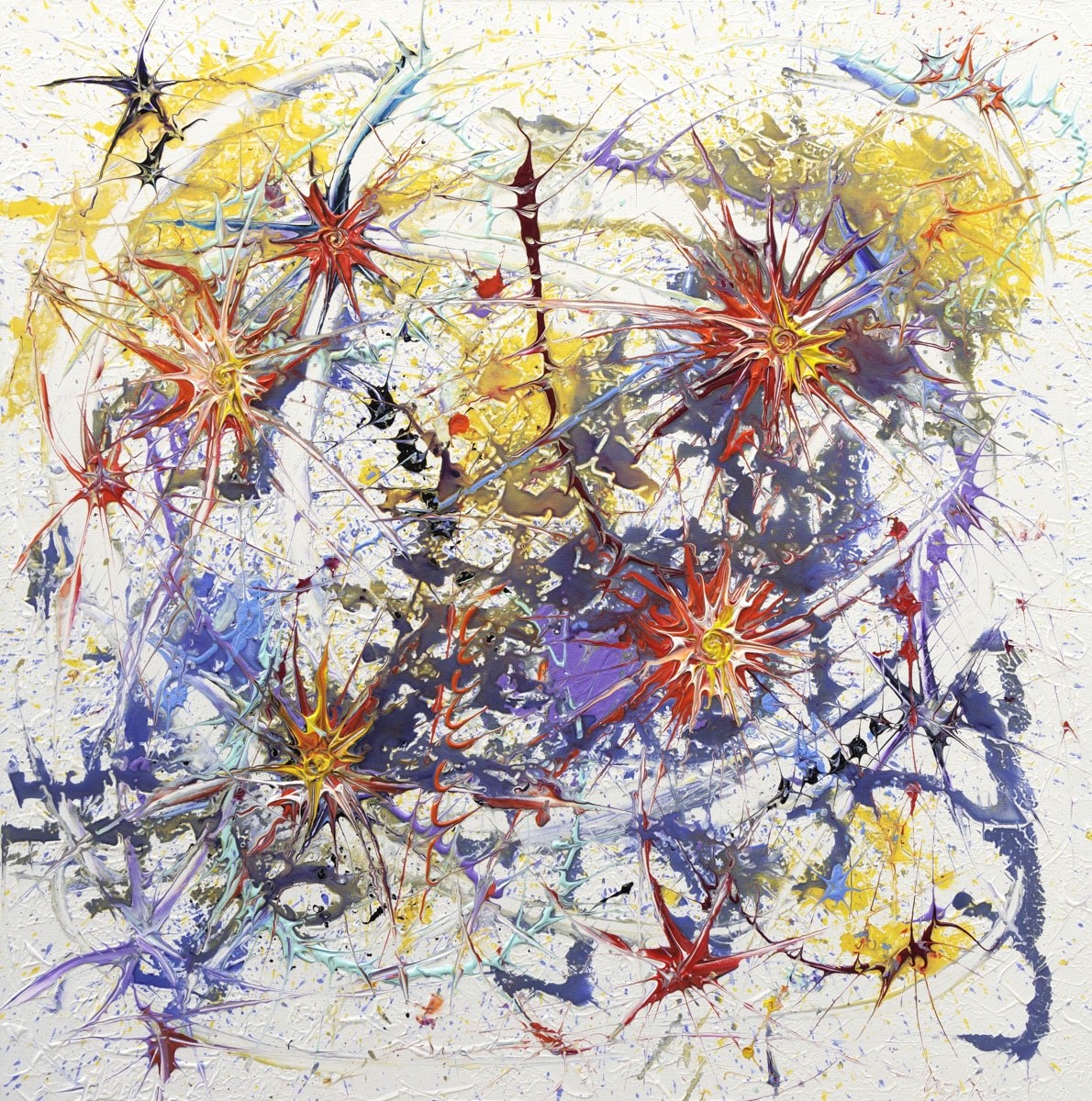 Marc Michon, Fusion d'idées - Série Synapses, explosion de couleurs Marc Michon, Fusion d'idées - Série Synapses, explosion de couleurs