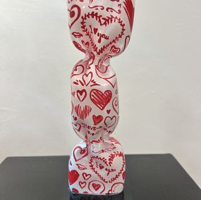 Sculpture, Wrapping Bonbon Transparent peint Love, Laurence Jenkell