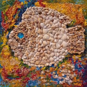 Gemälde, Poisson lune, Christiane Guerry