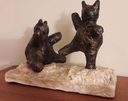 Sculpture, The Cats, Christiane Guerry