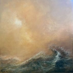 Peinture, Les vagues et la lune, Maylis Bourdet