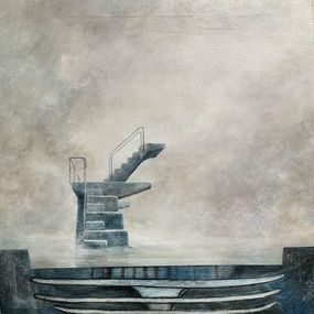 Painting, Le plongeoir, Maylis Bourdet