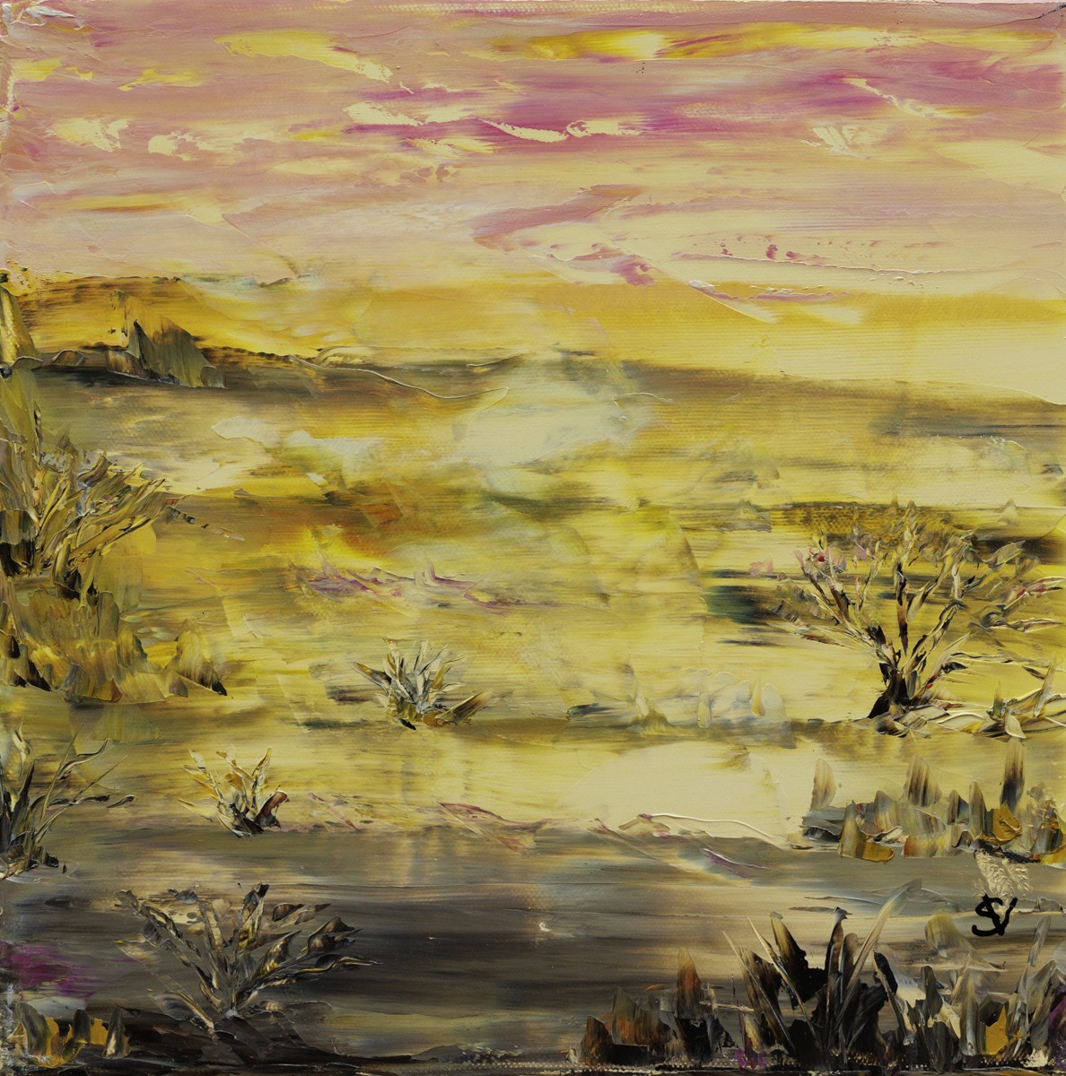 Suzanne Vaucelles, Couleur d'automne - Paysage semi figuratif Suzanne Vaucelles, Couleur d'automne - Paysage semi figuratif