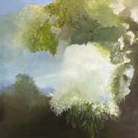 Gemälde, Evasion - série reflets du ciel et transparence de l'eau, Danièle Badet