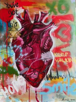 Gemälde, Broken But Beating, Stella Zachariassen