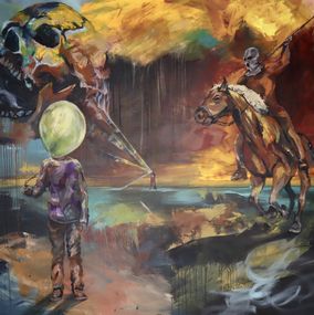 Gemälde, Pop your balloon, Niko Remes