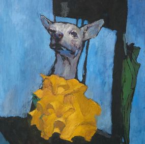 Pittura, Dog with a Yellow Ribbon, Maxime Vardanian