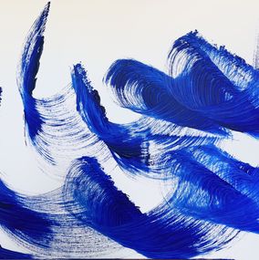 Gemälde, Vague - Collection Femme à la Peau Bleue, Géraldine Auret