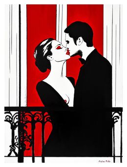 Édition, Lovers in a Parisian Window #2 (Giclée Print), Kristina Mallen