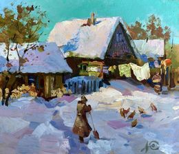 Gemälde, Covered with snow, Suprunchuk Yuriy