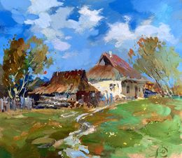 Painting, Village tranquility, Suprunchuk Yuriy