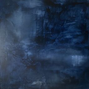 Painting, Jeu de bleus, Christine Barth Mroz