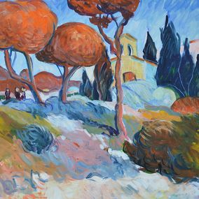 Painting, La petite chapelle, Patrick Marie