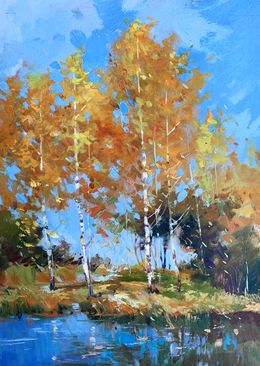 Painting, Orange forest, Suprunchuk Yuriy
