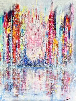 Peinture, Le loup dans la ville, Nicole Azoulay