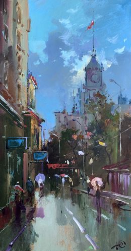 Gemälde, City bustle, Suprunchuk Yuriy