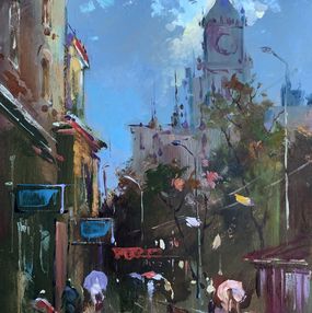 Painting, City bustle, Suprunchuk Yuriy