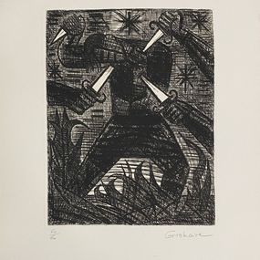 Print, Macbeth : Assassinat de Banquo, Marcel Gromaire
