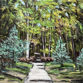 Gemälde, La Forêt de Fontainebleau, William HIMO