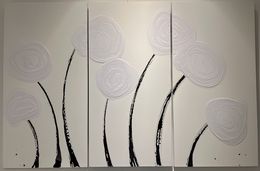 Painting, Snow Flowers, SA Candela