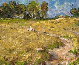 Gemälde, Behind the village, Oksana Ivanyuk