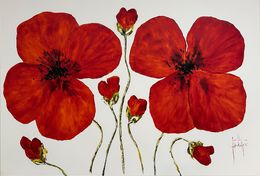 Gemälde, Coquelicot #1, Jean-Philippe Ghiglione