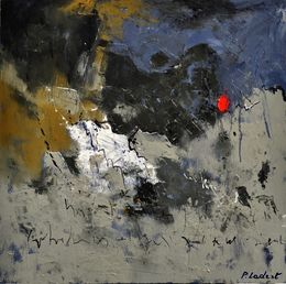 Painting, The red dot, Pol Ledent