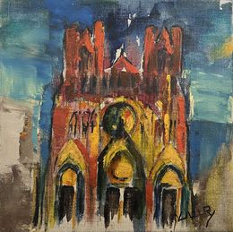 Painting, Cathédrale de Notre Dame de Reims, Laury Merle