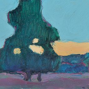 Gemälde, Evening Trees, Alexander Shandor