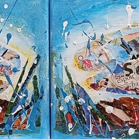 Gemälde, Save the sea, Christiane Guerry