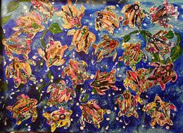 Painting, Turtles, Christiane Guerry