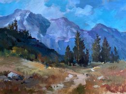 Painting, The road leading to the mountains, Suprunchuk Yuriy