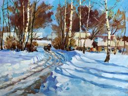 Gemälde, Sunny winter day, Suprunchuk Yuriy