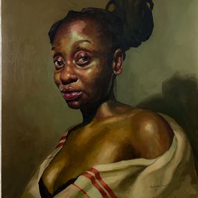 Gemälde, Bohemian - 21st Century, Contemporary, Figurative, Surrealism, Africa, Women, Elisha Nyong