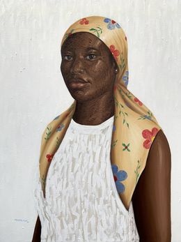 Peinture, Don't Be Perfect, Be Real -21st Century, Contemporary, Figurative Portrait Women, Elijah Olanase