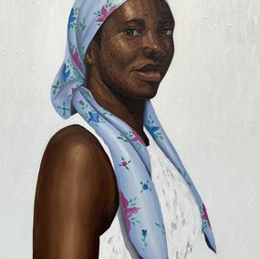 Gemälde, You Become What You Think About - 21st Century, Contemporary, Portrait, Women, Elijah Olanase